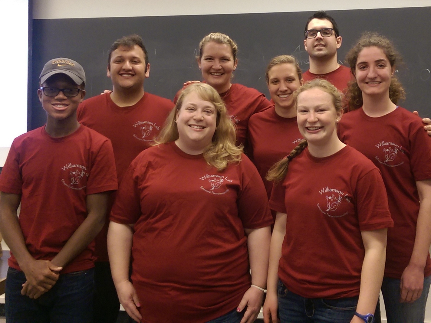 Photo of Dr. Williamson taken with classmates while she was attending grad school. 