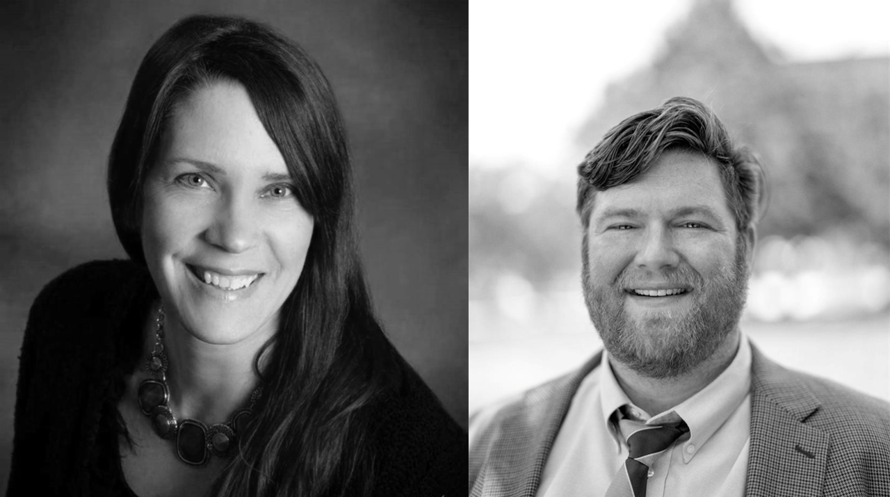 Dr. Julie Olberding and Dr. Darrin Wilson headshots