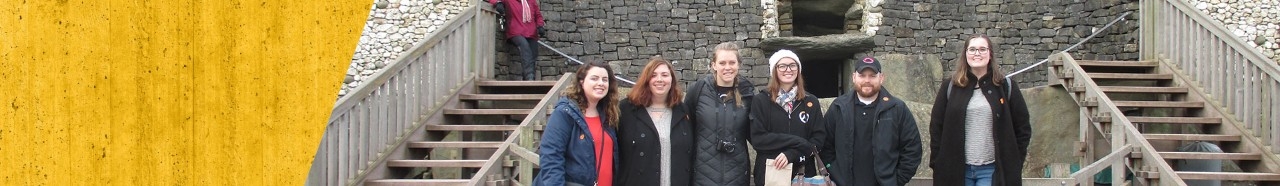 Group of Celtic Studies students posing outdoors