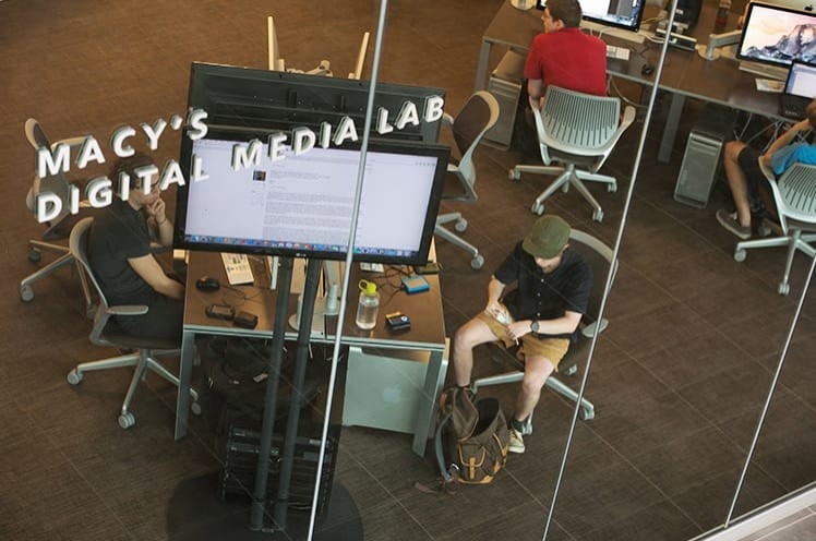 bird's eye view of classroom