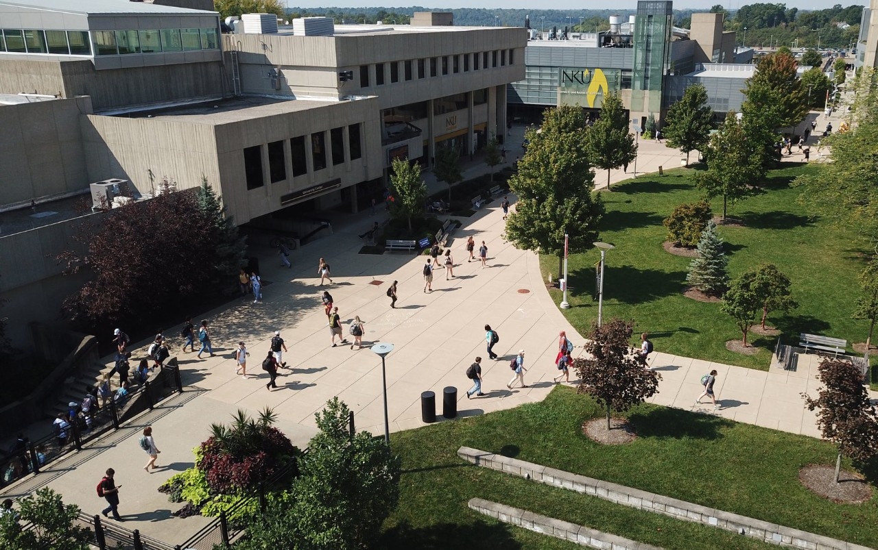 Campus drone shot