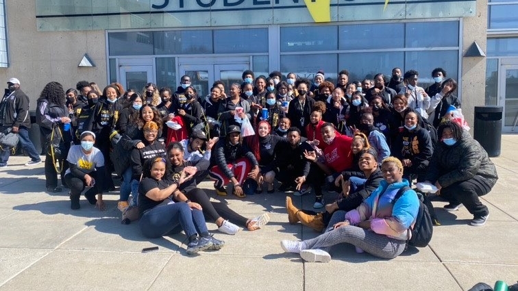 Students from Central High School visit the NKU campus